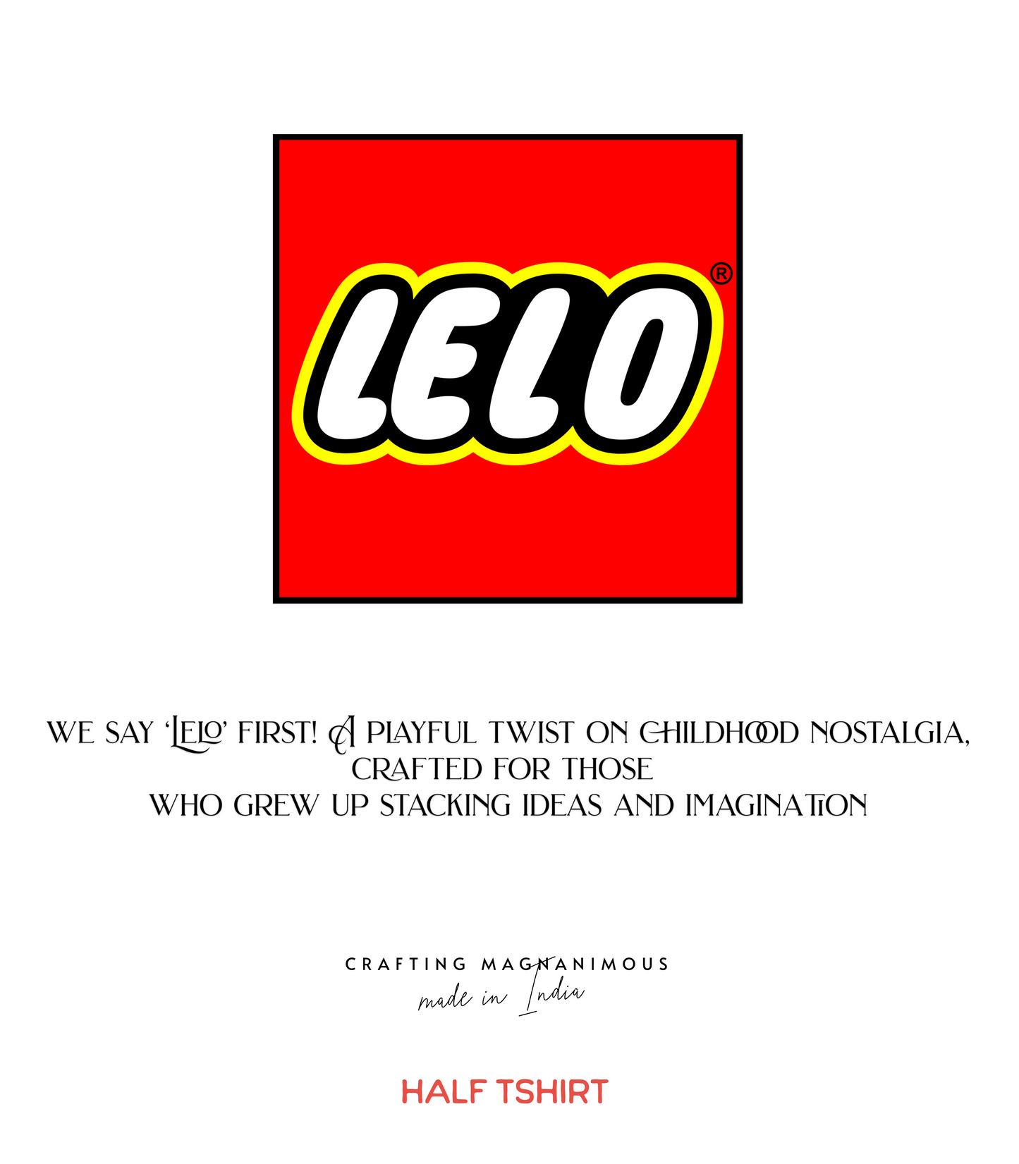 LELO – The Blockbuster Parody | Regular Fit tee ♤ White tint