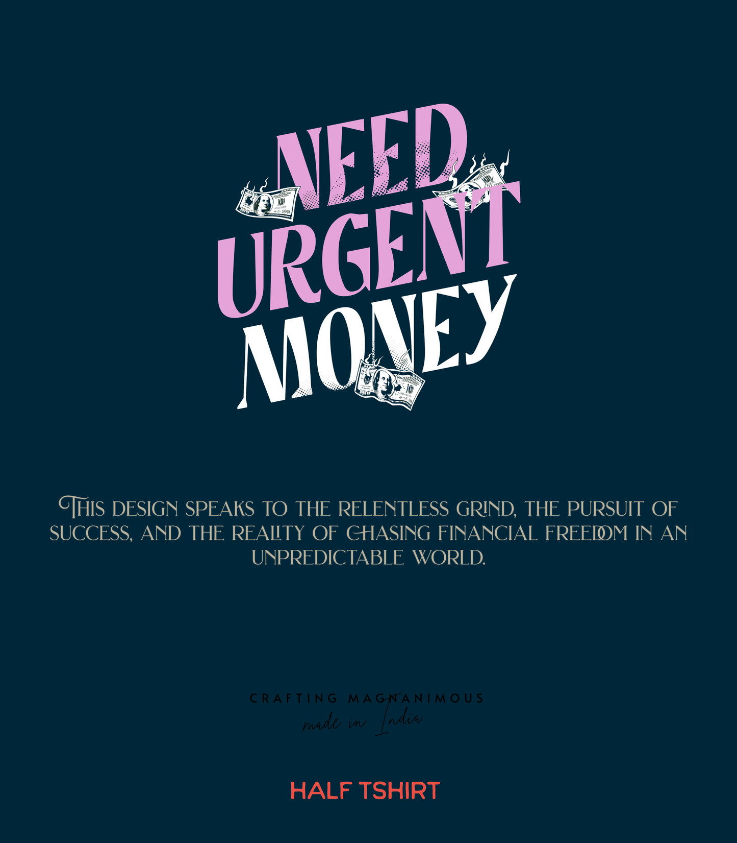Need Urgent Money | Regular Fit ♡ Petrol blue