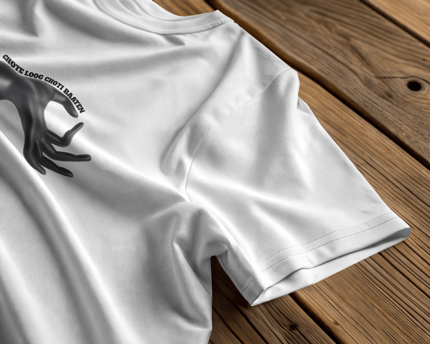 Chote Log, Choti Baaten | Regular Fit tee ♧ White Shade