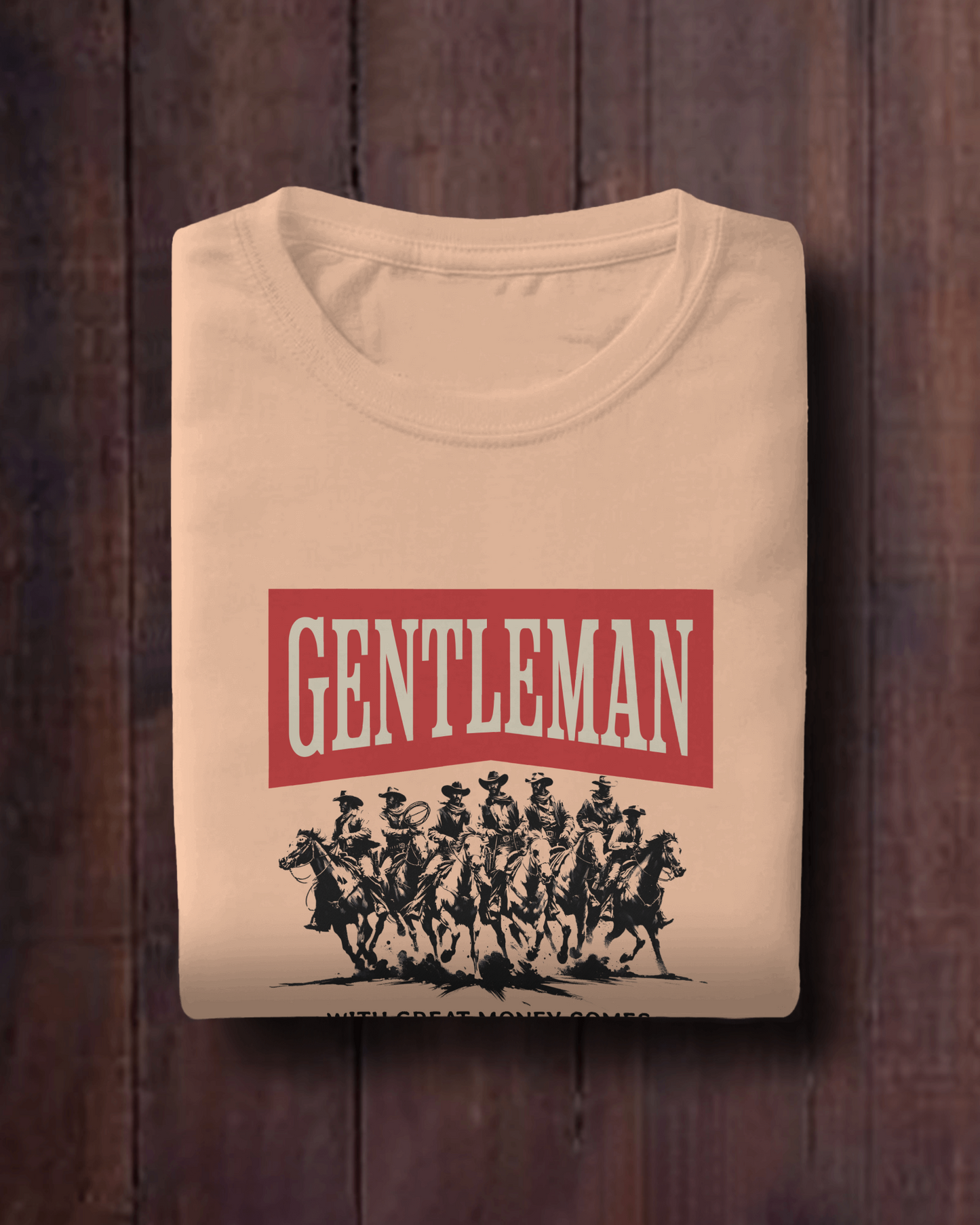 GENTLEMAN'S outlaw - Wild frontier | Regular Fit ☆ Peach color