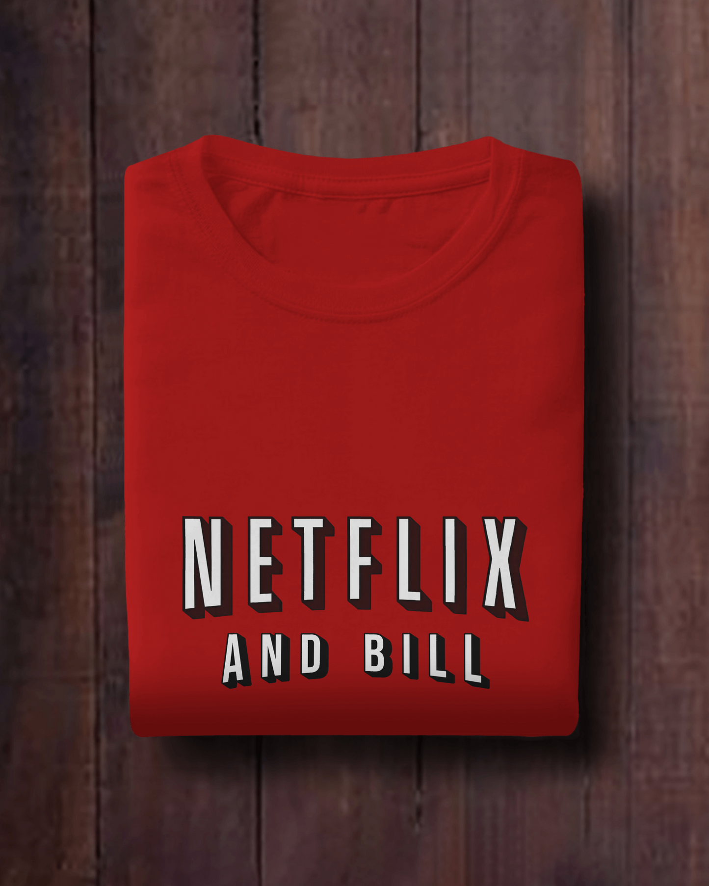 Netflix and Bill – Reality Checks | Regular Fit tee ⚡️ Red tint