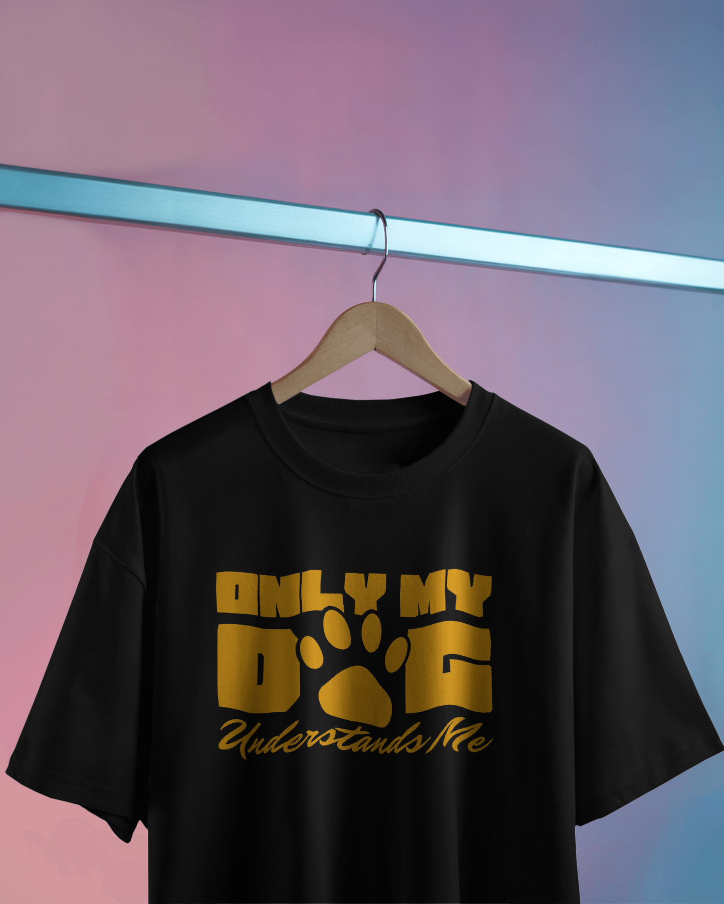 Only My Dog Understands Me | Regular Fit ♤ Black shade