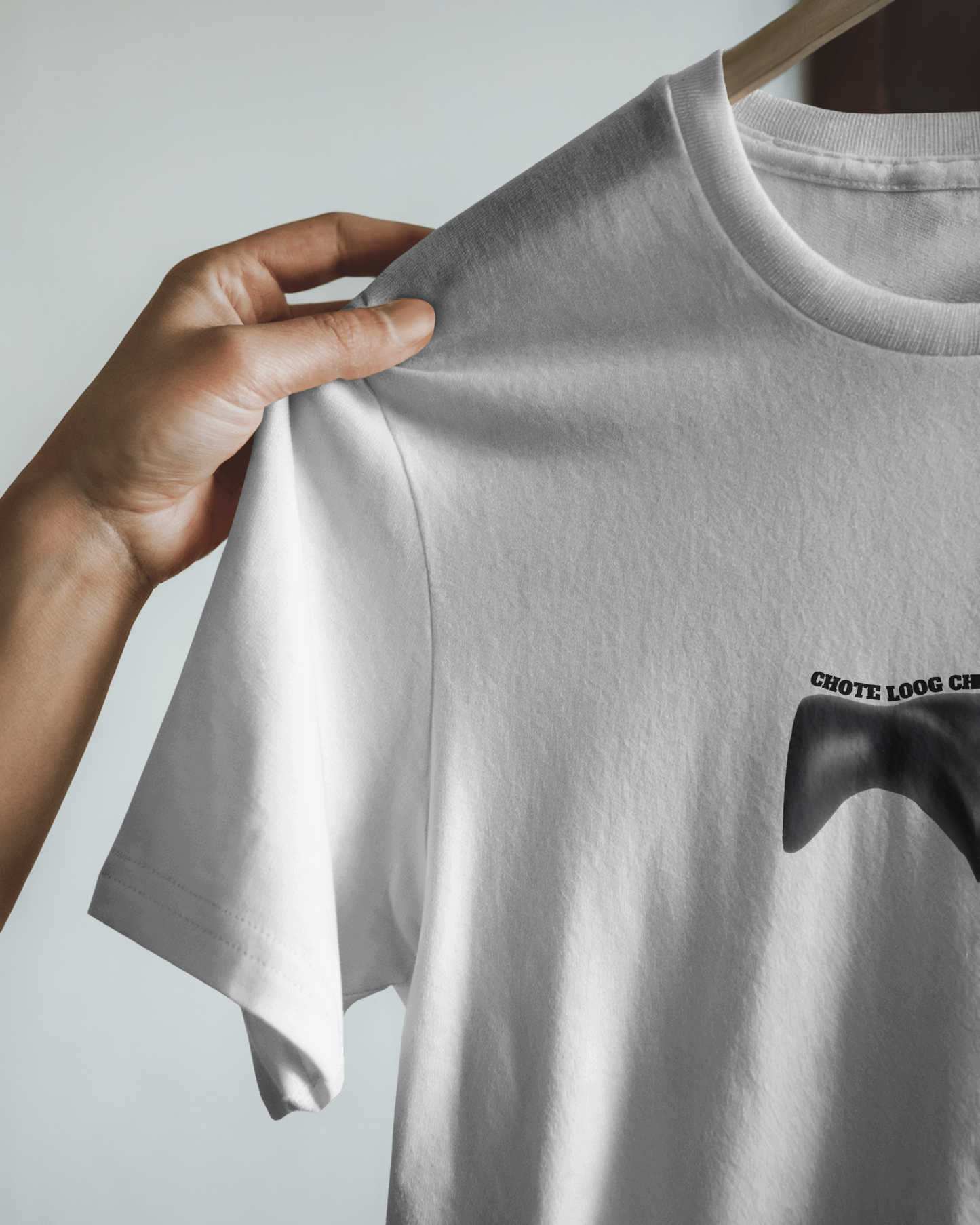 Chote Log, Choti Baaten | Regular Fit tee ♧ White Shade