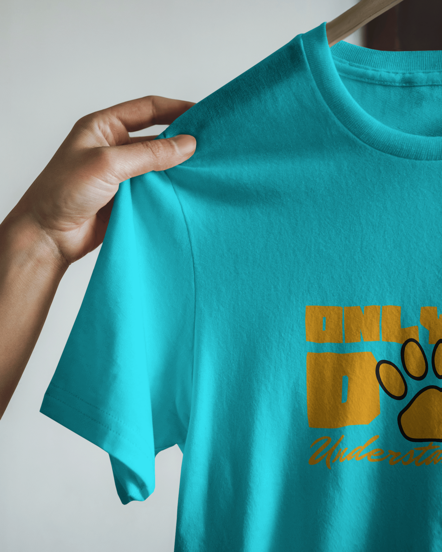 Only My Dog Understands Me | Regular Fit ♤ Sky blue shade