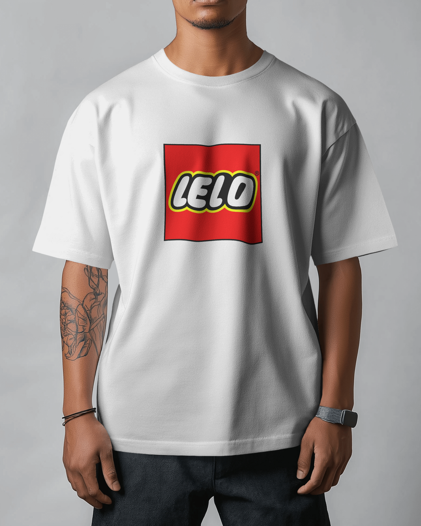 LELO – The Blockbuster Parody | Regular Fit tee ♤ White tint
