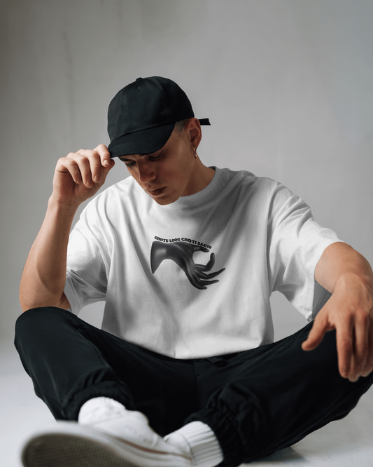 Chote Log, Choti Baaten | Regular Fit tee ♧ White Shade