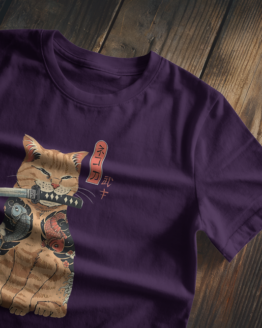 Samurai Stray: The Blade-Bearing Warrior | Regular Fit ♡ Purple shade
