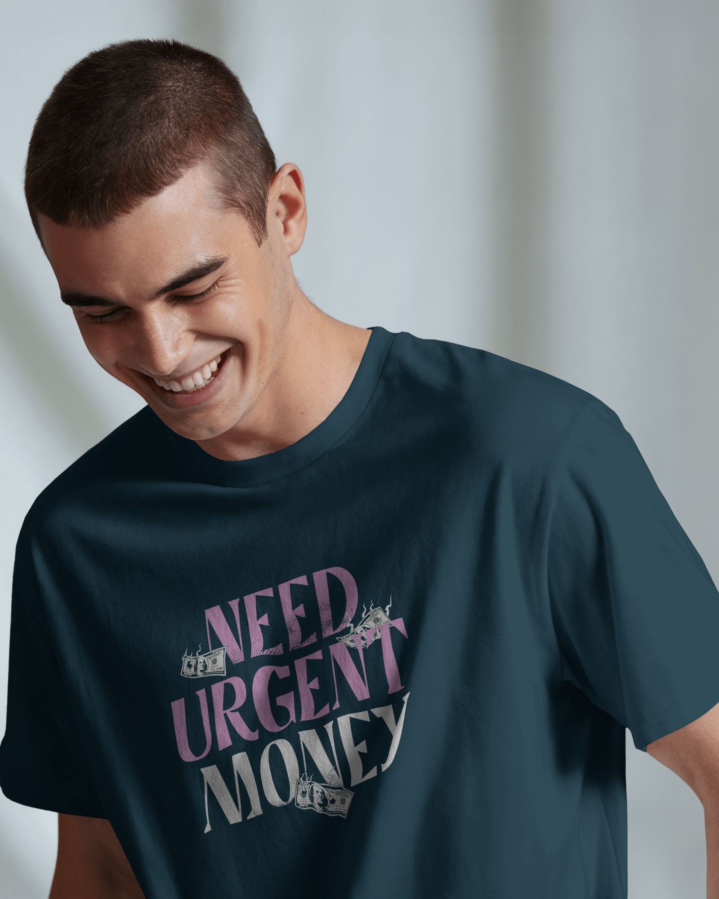 Need Urgent Money | Regular Fit ♡ Petrol blue