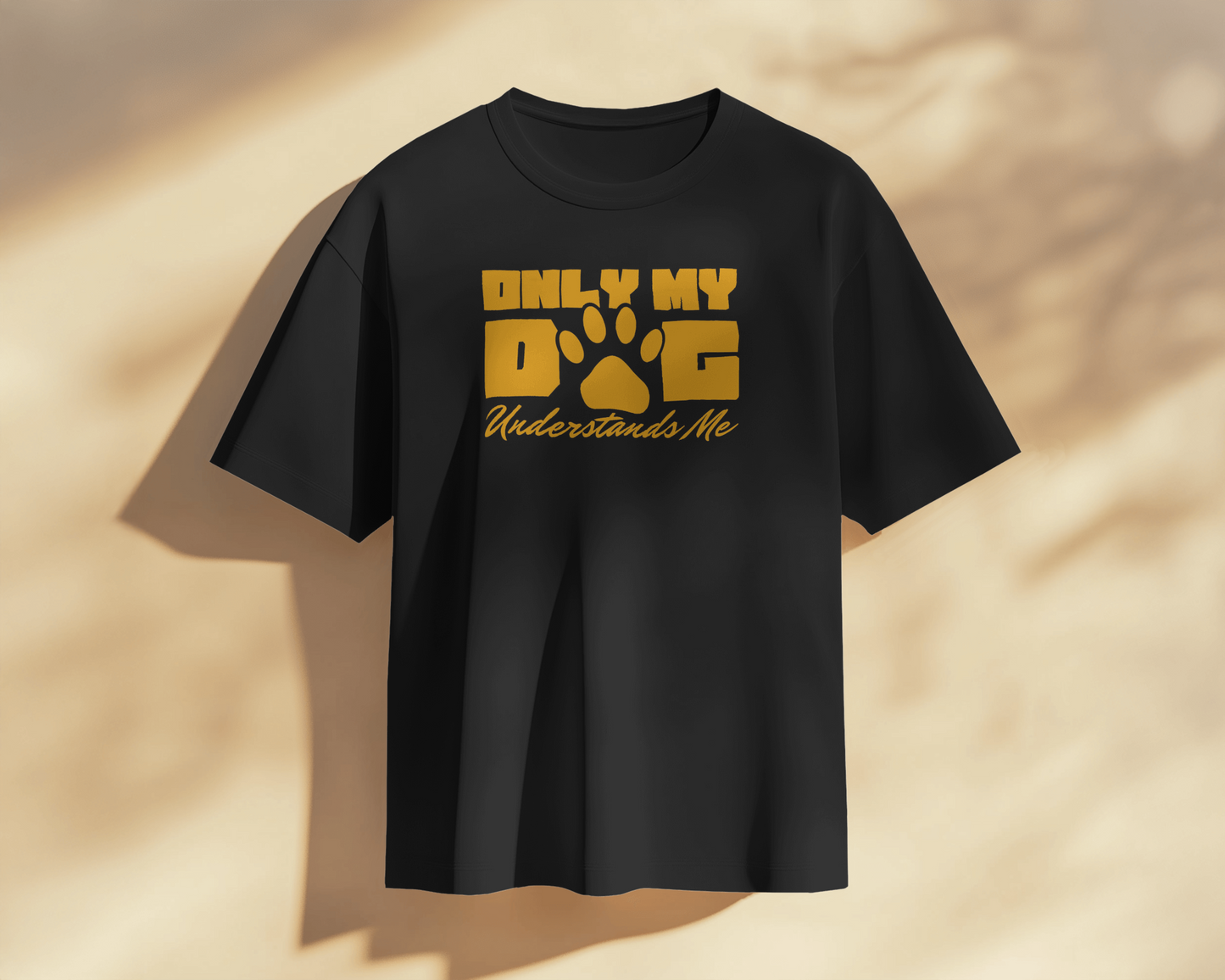 Only My Dog Understands Me | Regular Fit ♤ Black shade