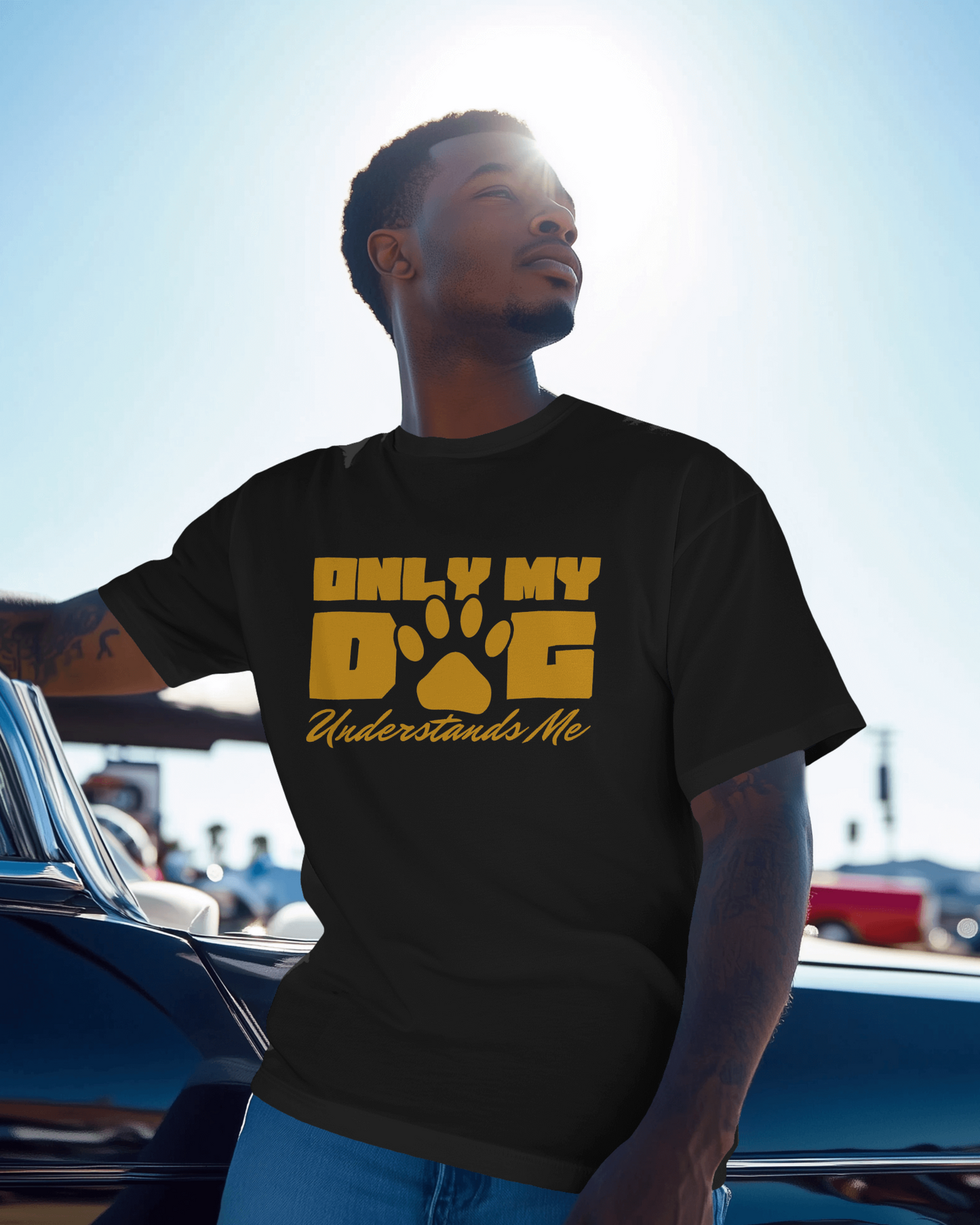 Only My Dog Understands Me | Regular Fit ♤ Black shade