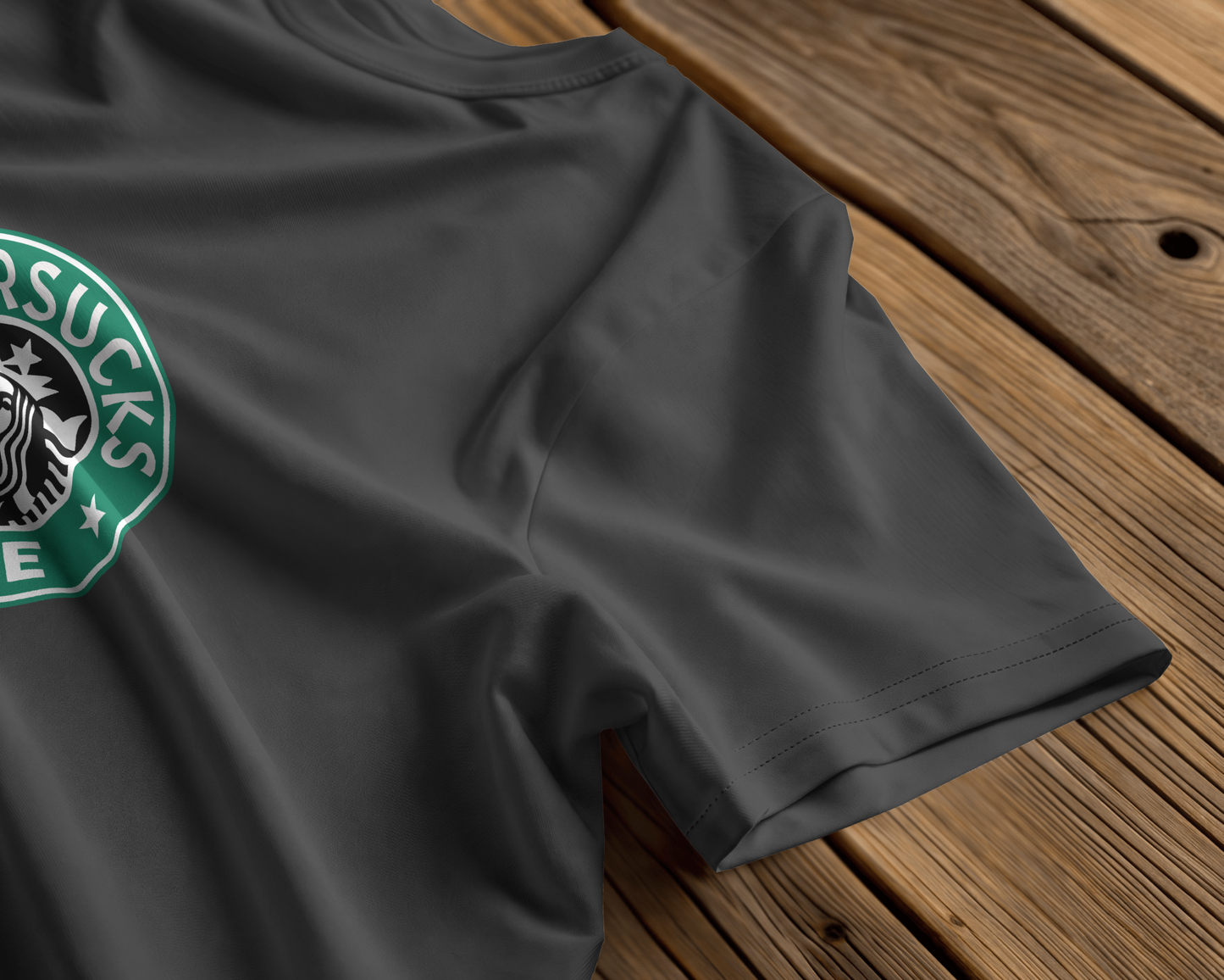 STARSUCKS – The Brewed Reality | Regular Fit tee ☆ Steel grey