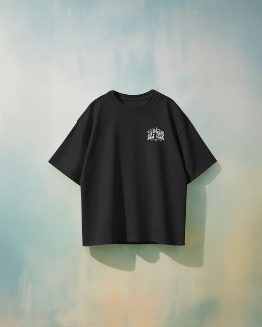 HALF TSHIRT - Logo Drip | Regular Fit T-shirt, Black