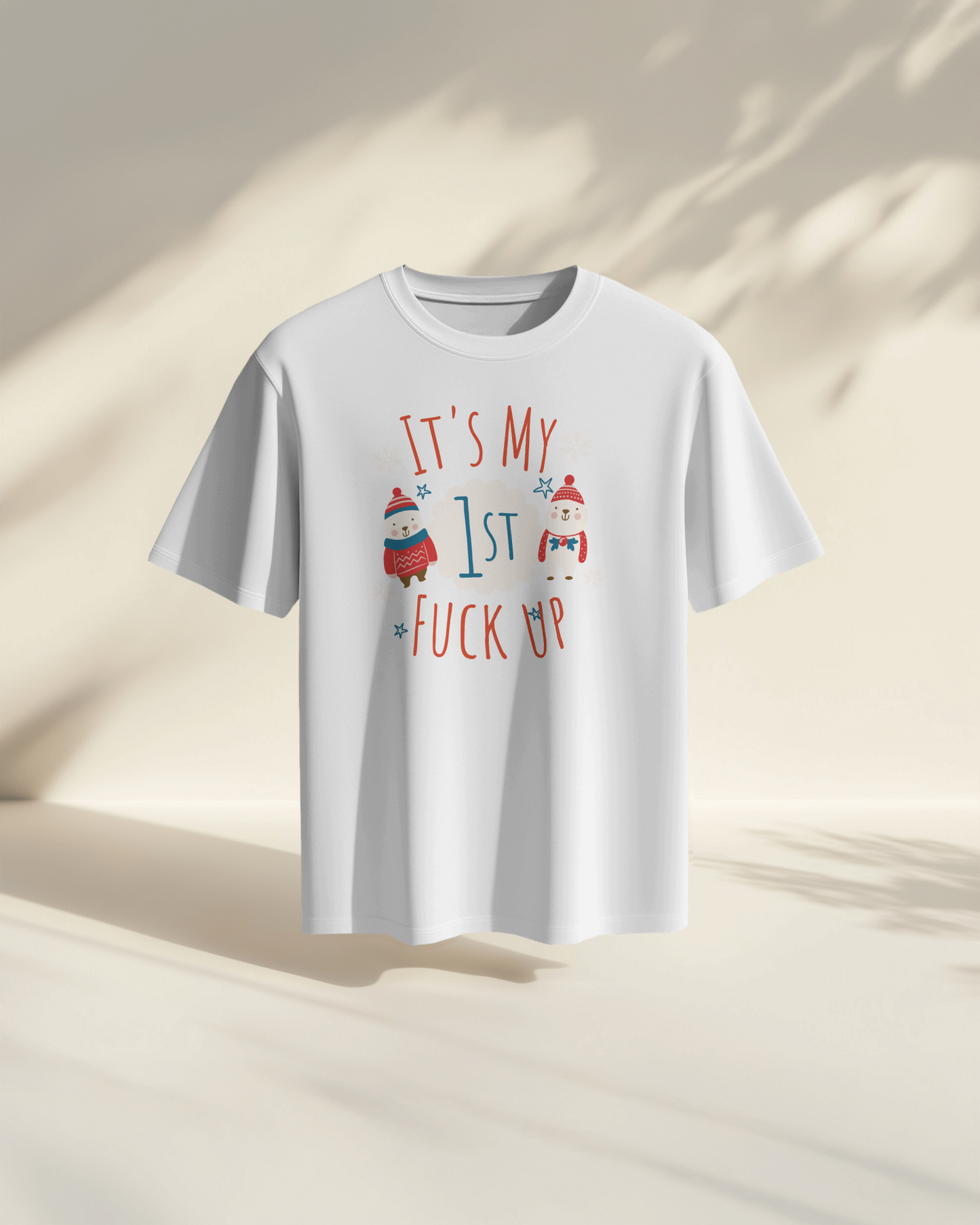 It's My 1st F*** Up | Regular Fit ♤ White Shade