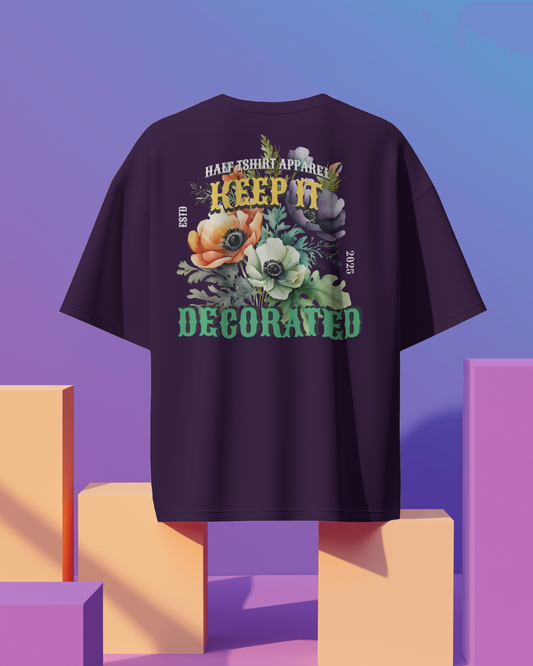 Keep It Decorated | Regular Fit tee ☆ Purple tint