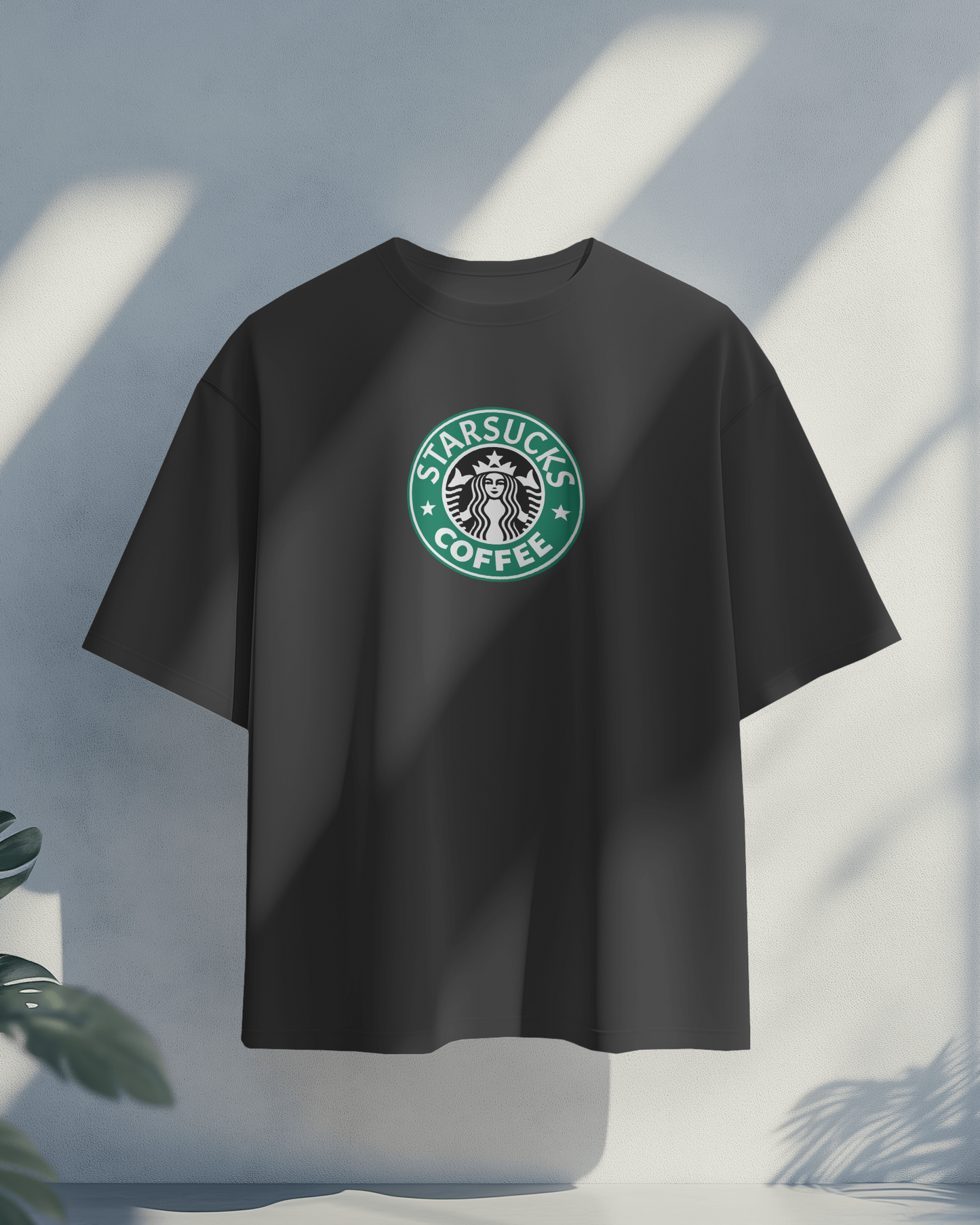 STARSUCKS – The Brewed Reality | Regular Fit tee ☆ Steel grey