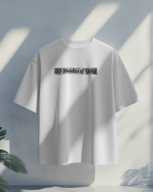 50 Shades of Gr^y | Regular Fit tee ☆ white tint