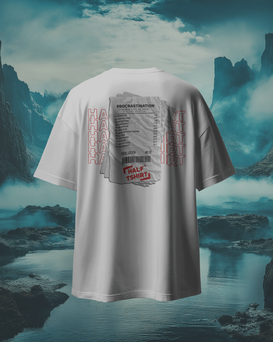 Procrastination – The Ultimate Playlist T-Shirt | Regular fit (Printed both sides)