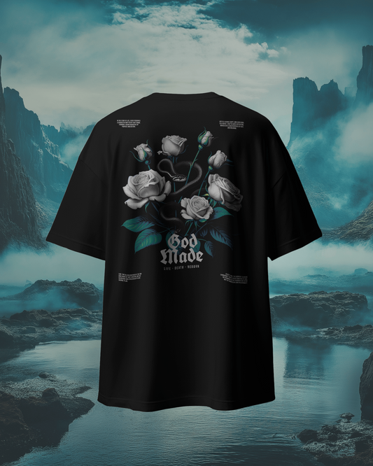 God Made- Life death reborn | Regular Fit, Black